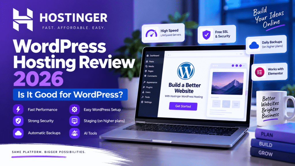 Hostinger WordPress hosting review 2026