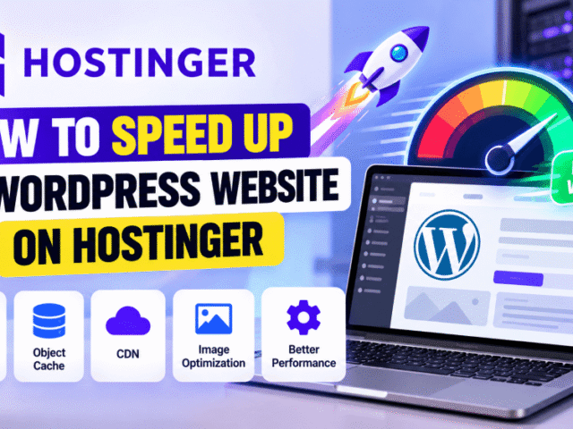 How to Speed Up a WordPress Website on Hostinger